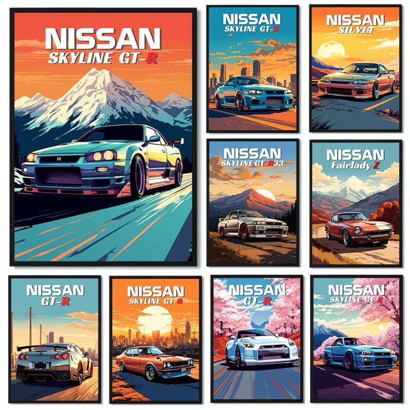 Póster Retro de coche deportiv - Japanese Lifestyle Japanese reseña y precio