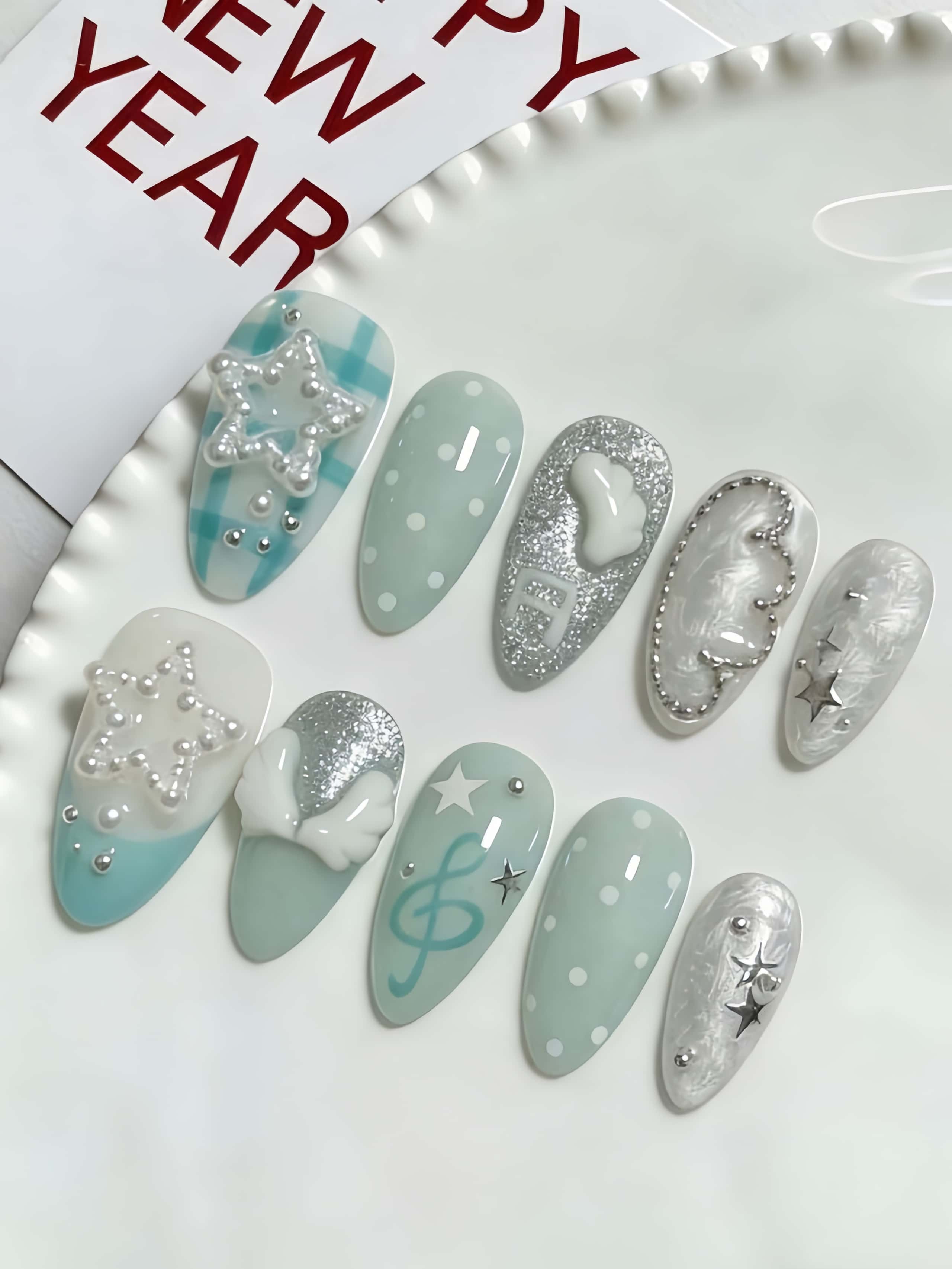 10 piezas de puntas de uñas po - Japanese Lifestyle Japanese reseña y precio